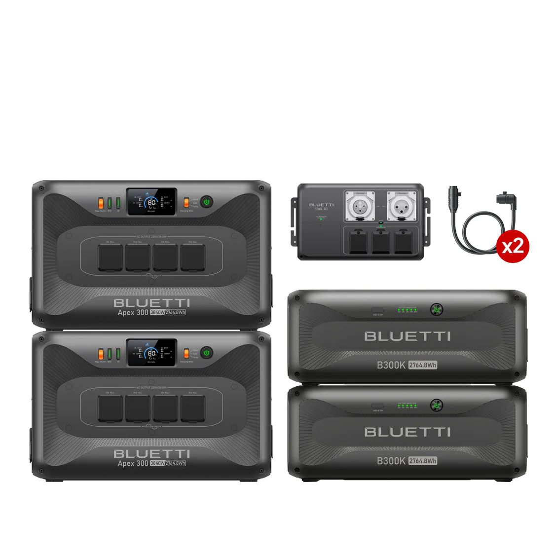BLUETTI B300 3072Wh Expansion Solar Battery For AC300 Power